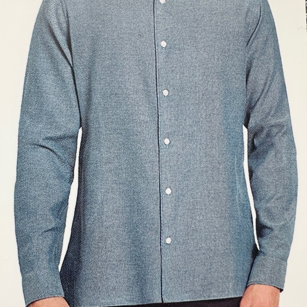Ted Baker Men’s Conifur Geo Printed Blue Shirt, Size L new with tag